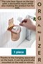 Durable Hangable Easy Assembly Kitchen Bathroom Small Item Children's Room Organizer with Cute Bear Figure
