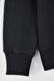 Gray Regular/Normal Cut Textured Label Detailed Zippered Sweatshirt Tmnaw26Sw00062 - 8