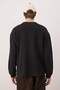 Siyah Oversize/Geniş Kesim Waffle Dokulu Uzun Kol Düğmeli T-shirt TMNAW26TS00004 - 4