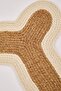 Pet Wicker Bone Shaped Food and Water Bowl Mat/Pad 45 cm Tphaw26Kk00001 - 5
