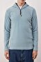 Mint Slim/Fitted Polar Zippered Hooded Sweatshirt Tmnaw26Sw00064 - 3