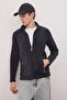 Antrasit Regular/Normal Kesim Fermuarlı Polar Sweatshirt TMNAW26SW00063 - 2