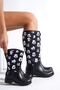 Mother Daughter Combination Mickey Mouse Polka Dot Printed Waterproof Rain Boots - 3