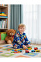 Boy's 2 Thread Full Cotton Fabric Paw Patrol Character Blue Long Sleeve Tracksuit Pajamas Set - 2