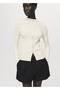 Corded woven cardigan