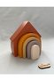Waldorf Home Educational - Set of 5 Pastel Color Natural Wood Rainbow, Sensory Toy - 3
