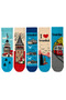 Istanbul Themed Set of 5 Colorful Socks |   Unisex Gift Boxed Socks |   Natural Cotton - 3
