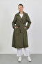 Sora Front Buttoned Double Breasted Collar Trench Coat Tns-4391