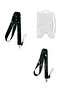 Galaxi Star Team Patterned Neck Lanyard Badge Holder + Double-Sided Card Holder Set of 3