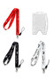 Ataturk Patterned Neck Lanyard Badge Holder + Double-Sided Card Holder Set of 4