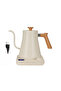 White US110V Electric Gooseneck Kettle 900ML Hand Brew Coffee Pot Smart Teapot Temperature - 6