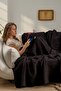 4 Layer Muslin Sofa Cover – Ultra Soft and Naturally Textured Sofa & Shoulder Shawl (130X170 cm) - 4