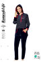 Women's Plus Size Striped Cotton Velvet Tracksuit Set 2008