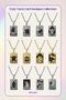 Star Cat Tarot Card - 316L Steel Necklace - 4