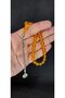 Special Gift for Your Loved One: Amber Rosary with Yellow Globe Cut, H-1418. - 4
