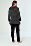 Women's Plus Size Striped Cotton Velvet Tracksuit Set 2008 - 7