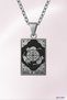 Cat Tarot Card Wheel of Fortune Fate Wheel |   316L Steel Necklace - 3