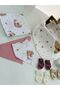 Muslin & Bamboo Newborn Gift Set (Blanket, Handkerchief, Bib, Bodysuit, Socks) - 6
