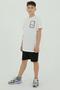 Crew Neck Boy's Print Detailed T-Shirt and Shorts Double Set - 2