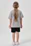Single Jersey Fabric Summer Print Detailed Pocket and Lanyard Girls' Bottom and Top Set - 6