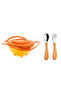 Non-Spill Plate & Steel Cutlery Set