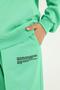 Basic Girl's Tracksuit Set with Hooded Print Detail and Steel Interlock Fabric - 5