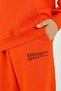 Basic Girl's Tracksuit Set with Hooded Print Detail and Steel Interlock Fabric - 5