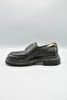 Stefan black men's leather shoes - 5