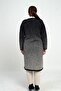 Women's Karyağdı Pattern Pocketed Plus Size Knitwear Long Cardigan - 4