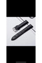22mm Black Color Leather Watch Band 22mm - 4