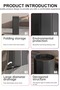 Fly-Over Development Foldable Ice Bath Tub Black 80×66 cm Portable Recovery Tub for Adults - 3