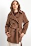 Oversize Short Coat with Epaulet Detail A.Brown 3149 - 2
