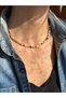 Mix Natural Stone Women's Necklace – 45 cm Handmade Colorful Energy Stone Jewelry - 3