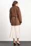Oversize Short Coat with Epaulet Detail A.Brown 3149 - 5
