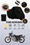 Black Lock and Tail Bag Compatible Kawasaki W 800 Compatible Motorcycle Tarpaulin, Protective Cover