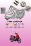 Gray Kuba Sj50 Pro Compatible Motorcycle Tarpaulin, Protective Cover, Motor Tarpaulin