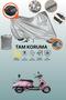 Gray Lock and Tail Bag Compatible Yuki Zn-100T-E5 Legend Compatible Motorcycle Tarpaulin, Protection Cover
