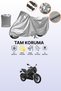 Gray Bajaj Pulsar N 250 Compatible Motorcycle Cover, Protective Cover, Motorbike Cover
