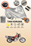 Gray Tail Bag and Lock Compatible Kuba Kb150-9 Compatible Motorcycle Tarpaulin