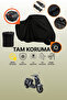 Black Lock and Tail Bag Compatible Rks Siesta 50 Compatible Motorcycle Tarpaulin, Protective Cover
