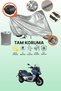 Gray Lock and Tail Bag Compatible Rks Blade 350 Compatible Motorcycle Tarpaulin, Protection Cover