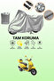 Gray Kuba Bluebird Compatible Motorcycle Tarpaulin, Protective Cover, Motor Tarpaulin