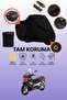 Black Lock and Tail Bag Compatible Aprilia Sr Max 300 Ie Compatible Motorcycle Tarpaulin, Protective Cover