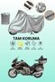 Gray Bmw K 1600 Gtl Exclusive Compatible Motorcycle Tarpaulin, Protective Cover, Motor Tarpaulin