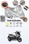Gray Lock and Tail Bag Compatible Honda Forza 750 Compatible Motorcycle Tarpaulin, Protection Cover