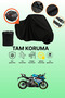 Black Rear Bag Compatible Cfmoto 250Sr Compatible Motorcycle Tarpaulin, Protective Cover