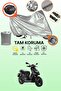 Gray Lock and Tail Bag Compatible Piaggio Typhoon 125 Compatible Motorcycle Tarpaulin, Protection Cover