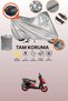 Gray Lock and Rear Bag Compatible Apachi Beauty 125 Compatible Motorcycle Tarpaulin, Protection Cover