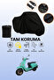 Black Apachi True 125 Compatible Motorcycle Cover, Protective Cover, Motorcycle Tarpaulin