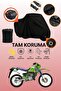 Black Lock and Tail Bag Compatible Kawasaki Kmx 125 Compatible Motorcycle Tarpaulin, Protective Cover